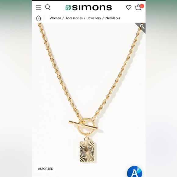 Simons Pendant Necklace - Picture 1 of 8